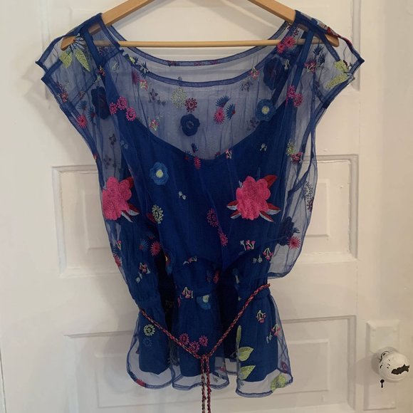 Tracy Reese x Anthropologie Embroidered Blouse - Picture 10 of 15